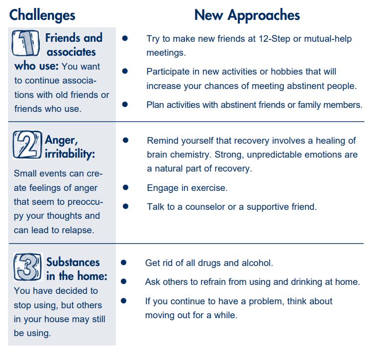 Alcohol & Drug Self-Paced Early Recovery Skills (Stage 3) → ERS 6A Five ...